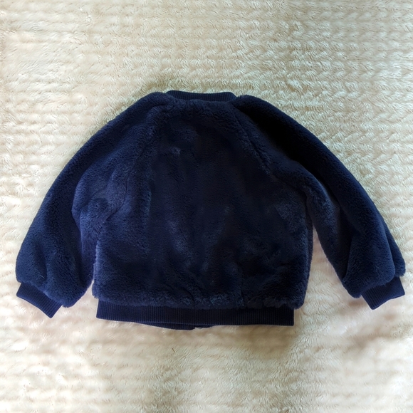 GYMBOREE | Faux Fur Navy Jacket - Picture 12 of 12